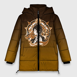 Куртка зимняя женская Genshin Impact - Zhongli, цвет: 3D-красный