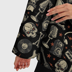 Куртка зимняя женская Scull pattern rock, цвет: 3D-светло-серый — фото 2