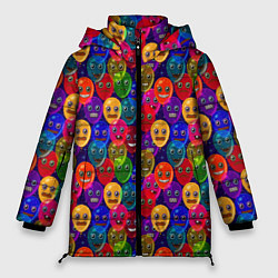 Куртка зимняя женская Воздушные Шарики, цвет: 3D-черный