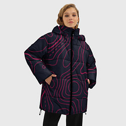 Куртка зимняя женская Магия узора, цвет: 3D-черный — фото 2