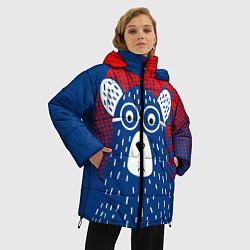 Куртка зимняя женская Медведь, цвет: 3D-светло-серый — фото 2