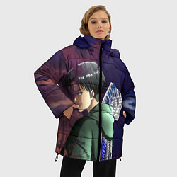 Куртка зимняя женская Атака титанов, цвет: 3D-светло-серый — фото 2