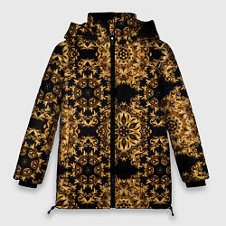 Куртка зимняя женская Versace классические узоры, цвет: 3D-черный