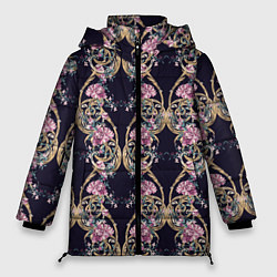 Женская зимняя куртка Узор из цветов