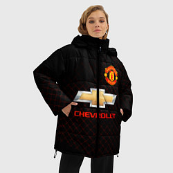 Куртка зимняя женская Манчестер сила, цвет: 3D-светло-серый — фото 2
