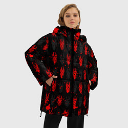 Куртка зимняя женская DEAD SPACE МЁРТВЫЙ КОСМОС, цвет: 3D-черный — фото 2