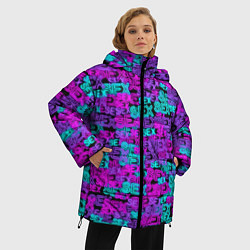 Куртка зимняя женская Neon SEX, цвет: 3D-черный — фото 2