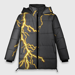 Куртка зимняя женская Яркая молния, цвет: 3D-светло-серый
