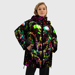 Куртка зимняя женская Адская любовь, цвет: 3D-черный — фото 2