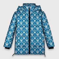 Женская зимняя куртка Снеговик Хоккей