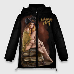 Куртка зимняя женская Очаровательная ведьма, цвет: 3D-черный