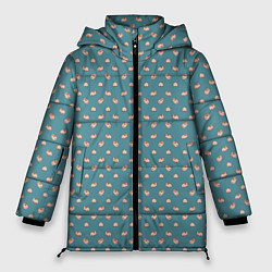 Женская зимняя куртка Паттерн хомячков