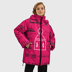 Куртка зимняя женская Игры на стене, цвет: 3D-черный — фото 2