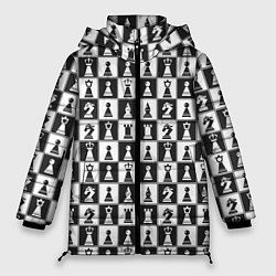 Женская зимняя куртка Шахматы Шахматные Фигуры