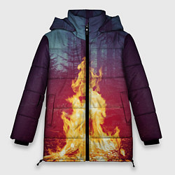 Женская зимняя куртка Пикник в лесу