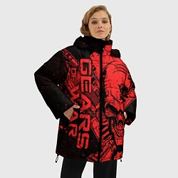 Куртка зимняя женская Gears 5 - Gears of War, цвет: 3D-черный — фото 2