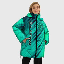 Куртка зимняя женская Нилетто Niletto лого, цвет: 3D-светло-серый — фото 2