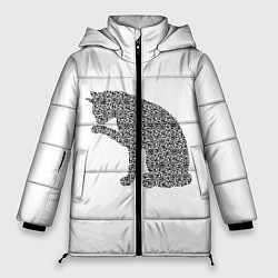 Женская зимняя куртка QR Кот Версия 2