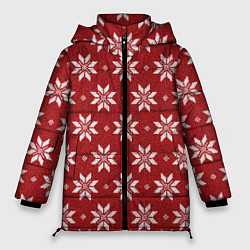 Женская зимняя куртка Снежный орнамент