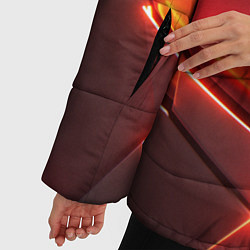 Куртка зимняя женская ПЛИТЫ НА НЕОНЕ, цвет: 3D-светло-серый — фото 2
