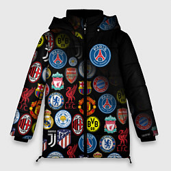 Куртка зимняя женская PSG LOGOBOMBING, цвет: 3D-светло-серый