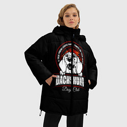 Куртка зимняя женская Такса Dachshund, цвет: 3D-светло-серый — фото 2