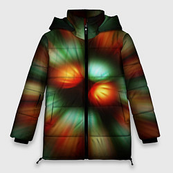 Куртка зимняя женская Вспышка света в виде ярких линий, цвет: 3D-черный