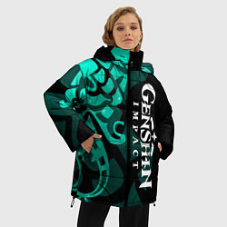 Куртка зимняя женская ТАТУИРОВКА СЯО АДЕПТ, цвет: 3D-черный — фото 2
