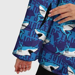 Куртка зимняя женская Акулы SURF, цвет: 3D-светло-серый — фото 2