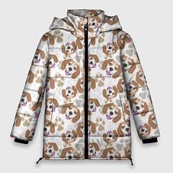 Женская зимняя куртка Бигль Собака