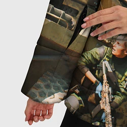 Куртка зимняя женская Battlefield 2042 - отряд, цвет: 3D-светло-серый — фото 2