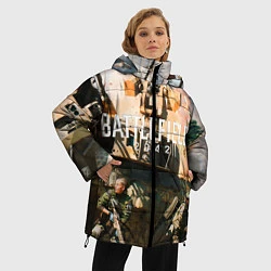 Куртка зимняя женская Battlefield 2042 - отряд, цвет: 3D-светло-серый — фото 2