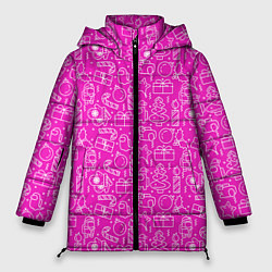 Куртка зимняя женская Рattern аmong us, цвет: 3D-светло-серый