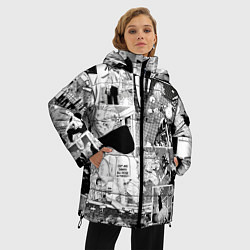 Куртка зимняя женская Токийские мстители манга, цвет: 3D-черный — фото 2