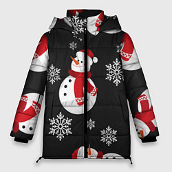 Куртка зимняя женская Снеговик!, цвет: 3D-светло-серый