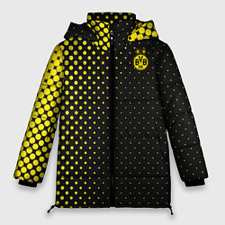 Куртка зимняя женская Borussia gradient theme, цвет: 3D-черный