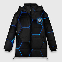 Женская зимняя куртка BMW blue neon theme