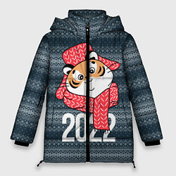 Куртка зимняя женская 2022 символ года, цвет: 3D-светло-серый