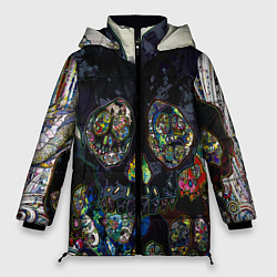 Женская зимняя куртка Такаши Мураками художник Японии