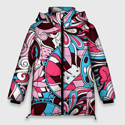 Куртка зимняя женская Краски Жизни, цвет: 3D-черный