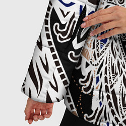 Куртка зимняя женская БЕЛАЯ ЭТНИЧЕСКА ЛИСА WHITE FOX, цвет: 3D-черный — фото 2