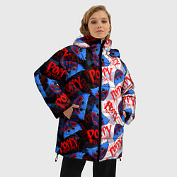 Куртка зимняя женская POPPY PLAYTIME ПОППИ ПЛЕЙТАЙМ ХАГГИ ВАГГИ УЗОР, цвет: 3D-красный — фото 2