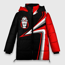 Куртка зимняя женская LA CASA DE PAPEL БУМАЖНЫЙ ДОМ, цвет: 3D-красный