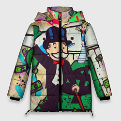 Куртка зимняя женская Alec Monopoly ART, цвет: 3D-светло-серый