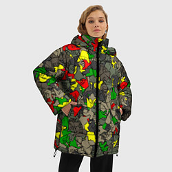 Куртка зимняя женская Раста-камуфляж, цвет: 3D-светло-серый — фото 2