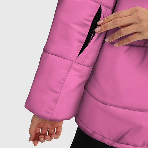 Женская зимняя куртка Mr Beast Donut Pink edition / 3D-Красный – фото 5