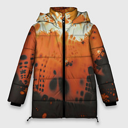 Куртка зимняя женская Коллекция Journey Оранжевый взрыв 126-3 2, цвет: 3D-черный