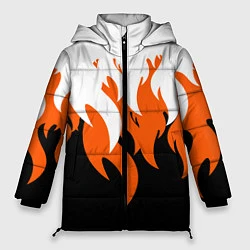 Куртка зимняя женская Оранжевый Огонь, цвет: 3D-черный