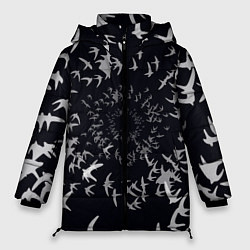 Женская зимняя куртка Веер птиц