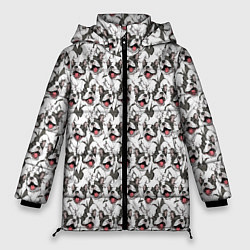 Женская зимняя куртка Собака Бостон-Терьер
